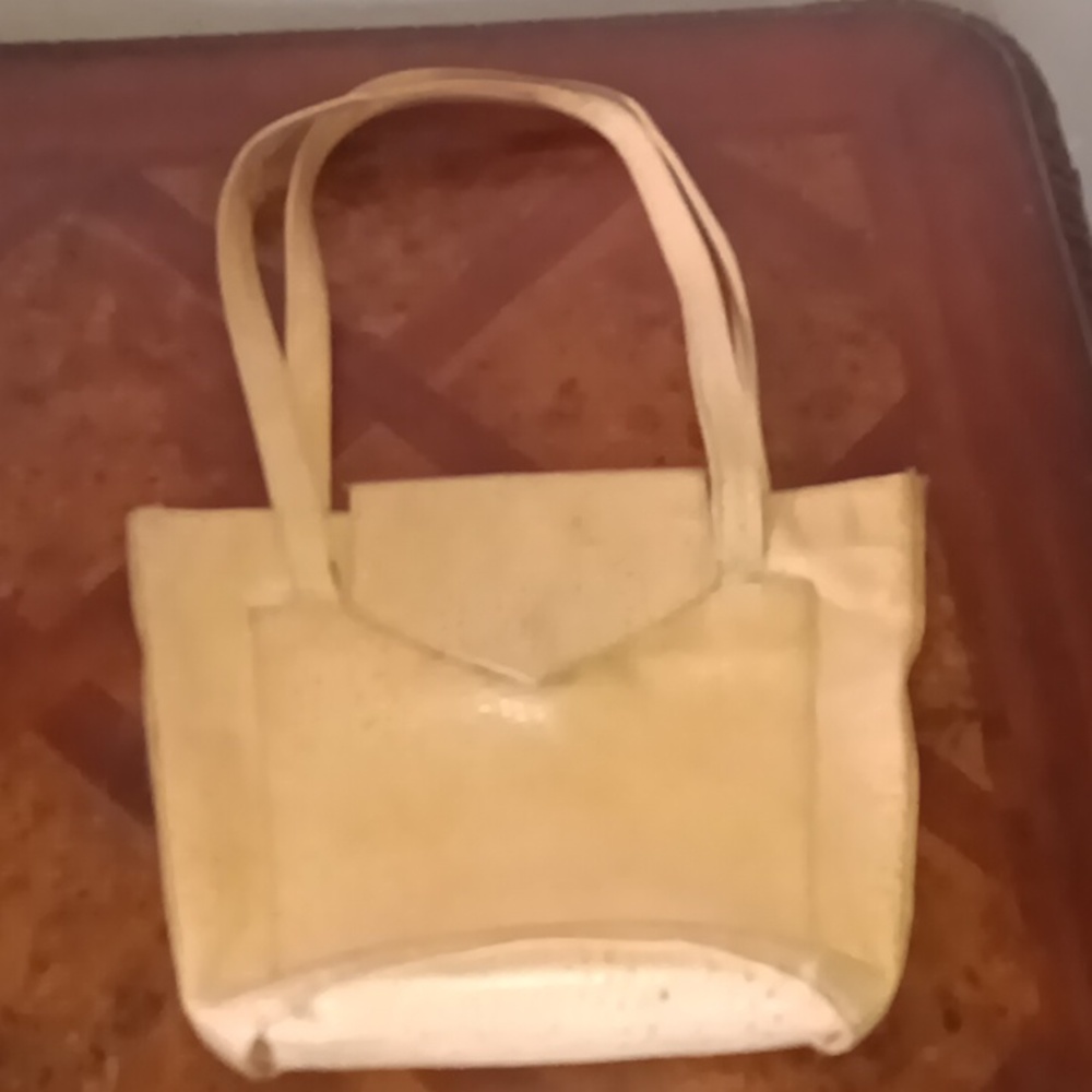 Mustard Vintage Snakeskin Cassis Purse